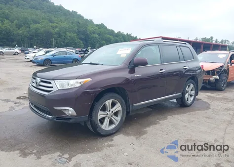 2012 Toyota Highlander Limited from USA, damaged, VIN 5TDDK3EH5CS163806